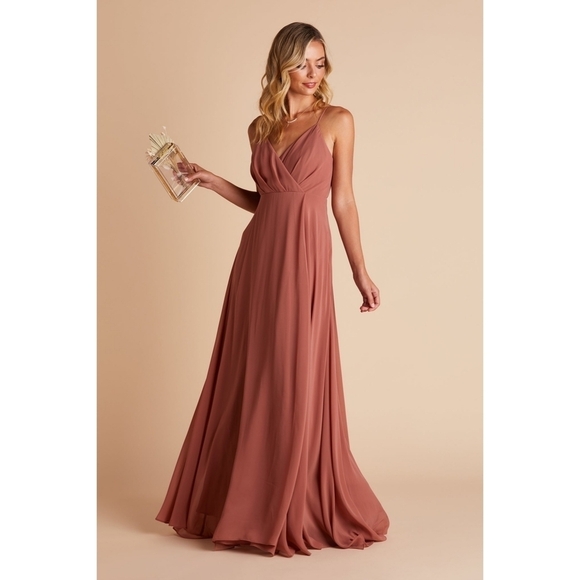 Birdy Grey Kaia Chiffon Dress in Desert Rose Size Medium - Picture 1 of 8